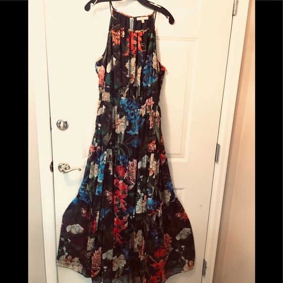 Gibson Latimer Dresses & Skirts - NWOT maxi floral dress spagetti straps sz L